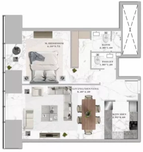 1 Bed