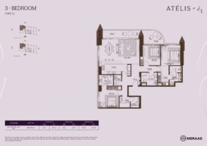 3 Beds