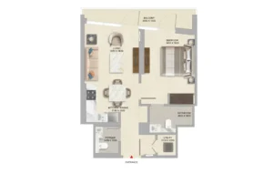 1 Bed