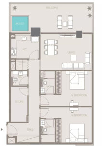 2 Bedrooms