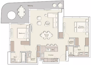 2 Bedrooms