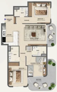 3 Bedrooms