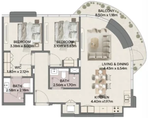 2 Bedrooms