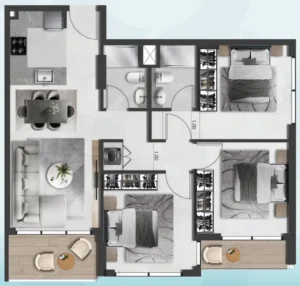 3 Bedrooms
