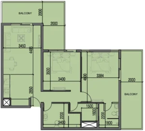 2 Bedrooms