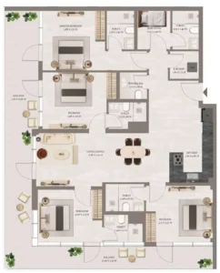 4 Bedrooms