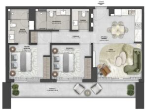 2 Bedrooms