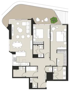 2 Bedrooms