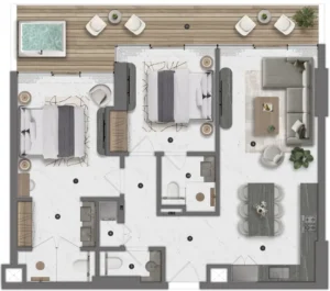 2 Bedrooms