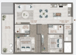 2 Bedrooms