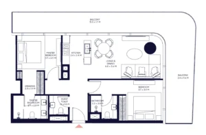 2 Bedrooms