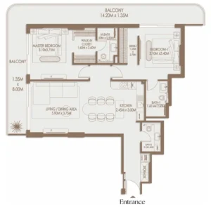 2 Bedrooms