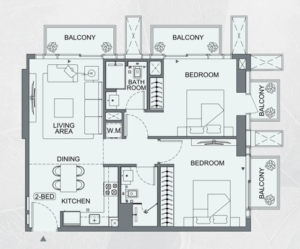 2 Bedrooms