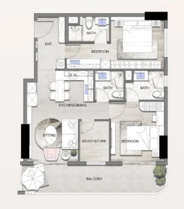 2 Bedrooms