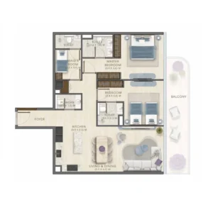 2 Bedrooms