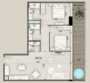 2 Bedrooms