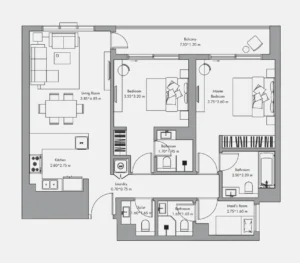 2 Bedrooms