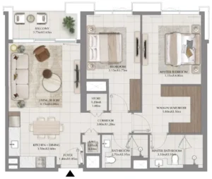 2 Bedrooms