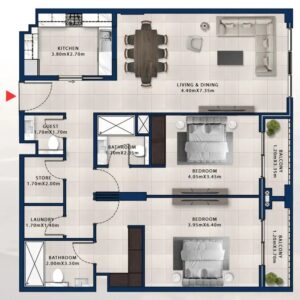 2 Bedrooms
