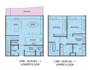 2 Bedrooms