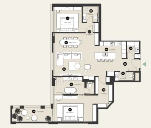 2 Bedrooms