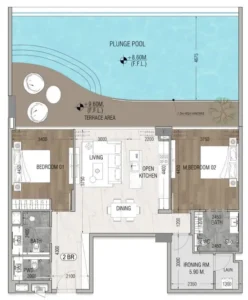 2 Bedrooms