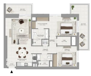 2 Bedrooms