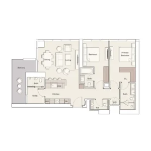 2 Bedrooms