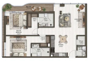 2 Bedrooms